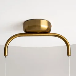 Maytoni Pendelleuchte Metall Glas LED H: max. 329 cm in Messing< Hängelampen|Led Lampen