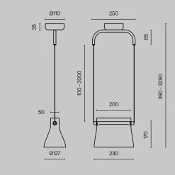 Maytoni Pendelleuchte Metall Glas LED H: max. 329 cm in Messing< Hängelampen|Led Lampen
