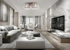 Maytoni Pendelleuchte Metall Glas D: 40 cm H: max. 85,8 cm E27< Hängelampen|Bürolampen