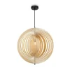 Hängelampen|Esszimmer Lampen*Maytoni Pendelleuchte Metall Holz rund Ø 60 cm H: max. 362,5 cm