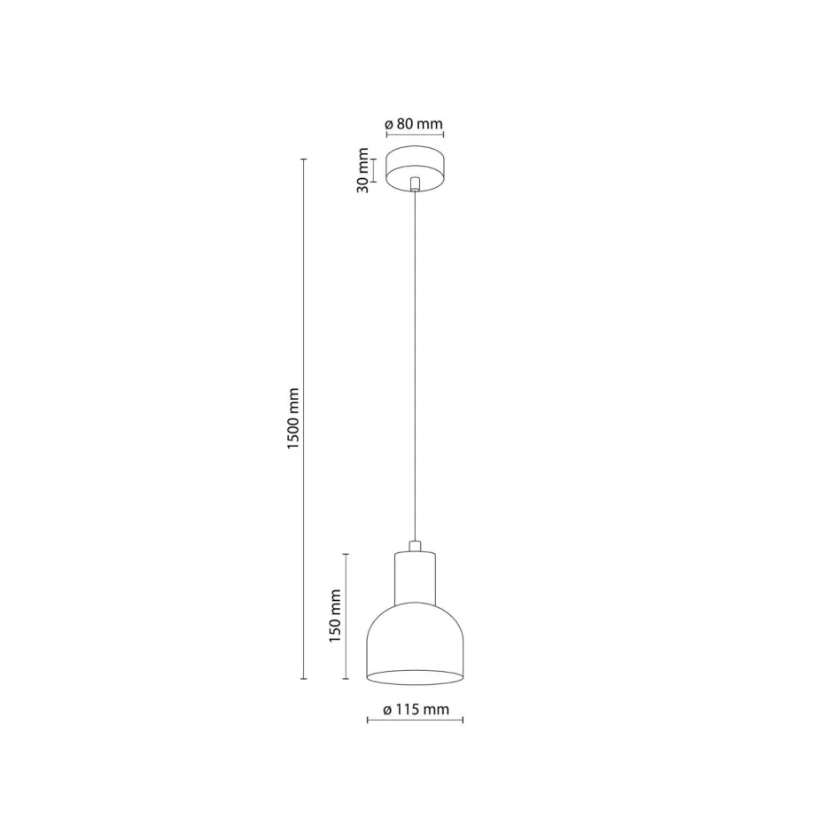 Hängelampen|Esszimmer Lampen*TK Lighting Pendelleuchte Metall Holz Ø 11,5 cm klein E27 Skandinavisch