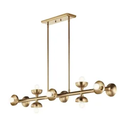 Hängelampen|Bürolampen*Elstead Pendelleuchte Metall in Bronze 121,9 cm lang H: max. 120 cm
