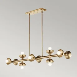 Hängelampen|Bürolampen*Elstead Pendelleuchte Metall in Bronze 121,9 cm lang H: max. 120 cm