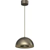 Hängelampen|Bürolampen*Luminex Pendelleuchte Metall in Titanium Gold Ø28 cm E27 Loft
