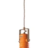 Wohnzimmerlampen|Keramiklampen*Ferroluce Pendelleuchte Metall Keramik E27 Ø 40 cm Orange Industrial