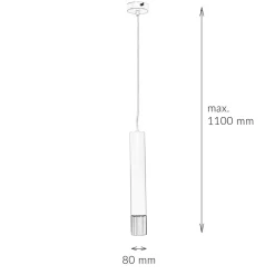 Hängelampen|Esszimmer Lampen*Luminex Pendelleuchte Metall rund Modern Ø8cm LIADAN