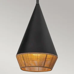 Wohnzimmerlampen|Metall Lampen*Elstead Pendelleuchte Metall Seil D: 18,1 cm Höhenverstellbar E27