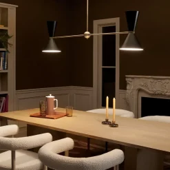 Elstead Pendelleuchte Metall verstellbar 4x E27 Up Down L: 130,3 cm< Hängelampen|Bürolampen