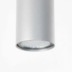 Hängelampen|Esszimmer Lampen*Nowodvorski Pendelleuchte Metall Zylinder schmal Ø 5,5 cm Grau GU10