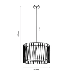 Easylight Pendelleuchte MINA Schwarz 1-flmg Doppelschirm< Hängelampen|Esszimmer Lampen