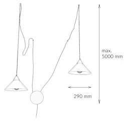 Hängelampen|Esszimmer Lampen*Emibig Pendelleuchte mit Stecker Weiß Wohnzimmer Esstisch