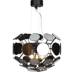 By Rydéns Pendelleuchte Modern Ø 58 cm rund Spiegelglas Metall 3x E27< Hängelampen|Wohnzimmerlampen