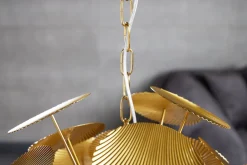 Wohnzimmerlampen|Metall Lampen*Invicta Interior Pendelleuchte Modern 6-flammig Gold Metall E14 elegant