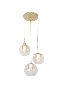 Rabalux Pendelleuchte Modern in Gold 3-flammig E27 Küche< Hängelampen|Esszimmer Lampen