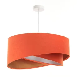 BPS Koncept Pendelleuchte Orange Gold Silber E27 rund Ø 50 cm< Bürolampen|Schlafzimmer Lampen