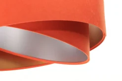 BPS Koncept Pendelleuchte Orange Gold Silber E27 rund Ø 50 cm< Bürolampen|Schlafzimmer Lampen