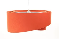 BPS Koncept Pendelleuchte Orange Gold Silber E27 rund Ø 50 cm< Bürolampen|Schlafzimmer Lampen