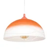 Hängelampen|Esszimmer Lampen*Lamkur Pendelleuchte Orange rund Esstisch Retro ADANIA