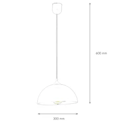 Hängelampen|Esszimmer Lampen*Lamkur Pendelleuchte Orange rund Esstisch Retro ADANIA