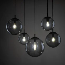 TK Lighting Pendelleuchte Rauchglas Metall H: max. 2,1 m XXL verstellbar< Hängelampen|Esszimmer Lampen