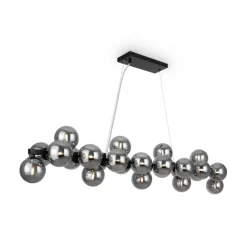 Hängelampen|Bürolampen*Maytoni Pendelleuchte Rauchglas Metall G9 H: max. 133,9 cm