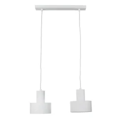 Sigma Pendelleuchte Rif Weiß 2 flammig< Hängelampen|Esszimmer Lampen