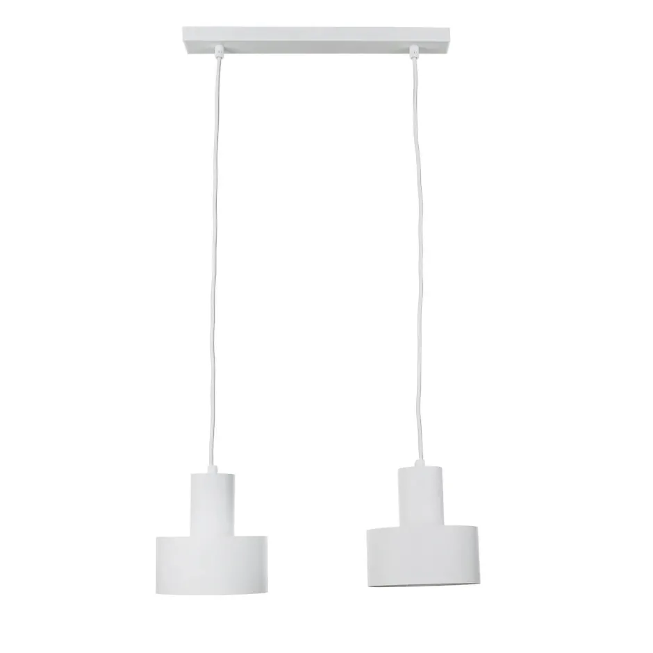 Sigma Pendelleuchte Rif Weiß 2 flammig< Hängelampen|Esszimmer Lampen