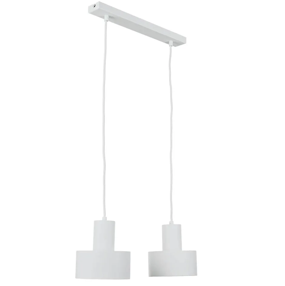 Sigma Pendelleuchte Rif Weiß 2 flammig< Hängelampen|Esszimmer Lampen