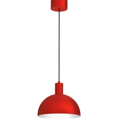 Hängelampen|Bürolampen*Luminex Pendelleuchte Rot Metall B:29 cm E27 Loft dekorativ
