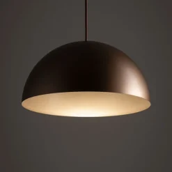 Wohnzimmerlampen|Metall Lampen*Nowodvorski Pendelleuchte rund Ø 33 cm Braun matt Metall GX53