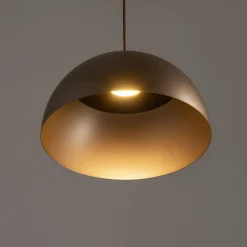 Wohnzimmerlampen|Metall Lampen*Nowodvorski Pendelleuchte rund Ø 33 cm Braun matt Metall GX53