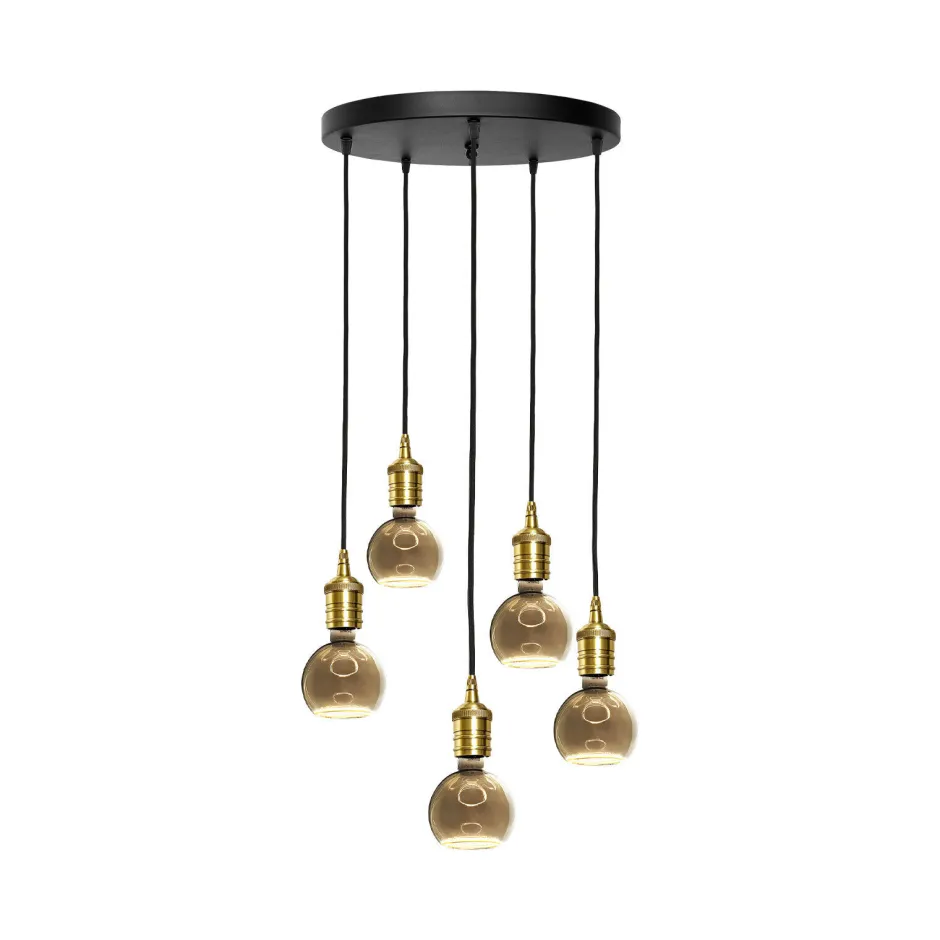 Giovanni Battista Pendelleuchte rund Ø 40 cm Messing Eisen verstellbar< Bürolampen|Lampen Aus Aller Welt