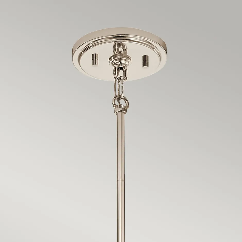 Elstead Pendelleuchte rund D: 19,5 cm E27 Kugelschirm Regenglas< Bürolampen|Wohnzimmerlampen