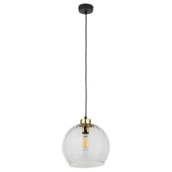 Hängelampen|Esszimmer Lampen*TK Lighting Pendelleuchte rund Glas Ø 25 cm höhenverstellbar E27