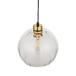 Hängelampen|Esszimmer Lampen*TK Lighting Pendelleuchte rund Glas Ø 25 cm höhenverstellbar E27