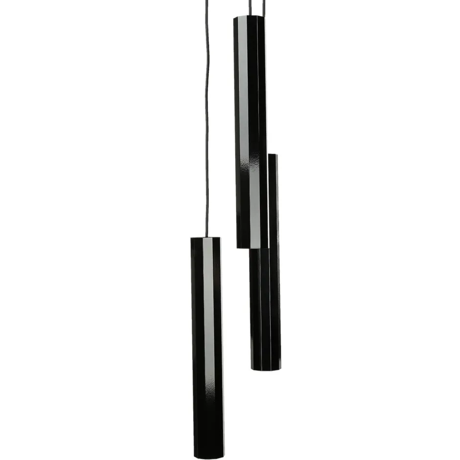 Hängelampen|Esszimmer Lampen*Nowodvorski Pendelleuchte Schwarz Aluminium 3-flammig Modern Design