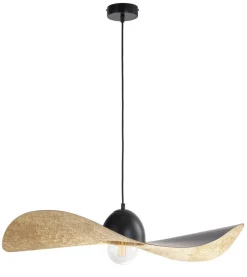 Sigma Pendelleuchte Schwarz Gold E27 Esstisch Modern< Moderne Lampen|Designerlampen