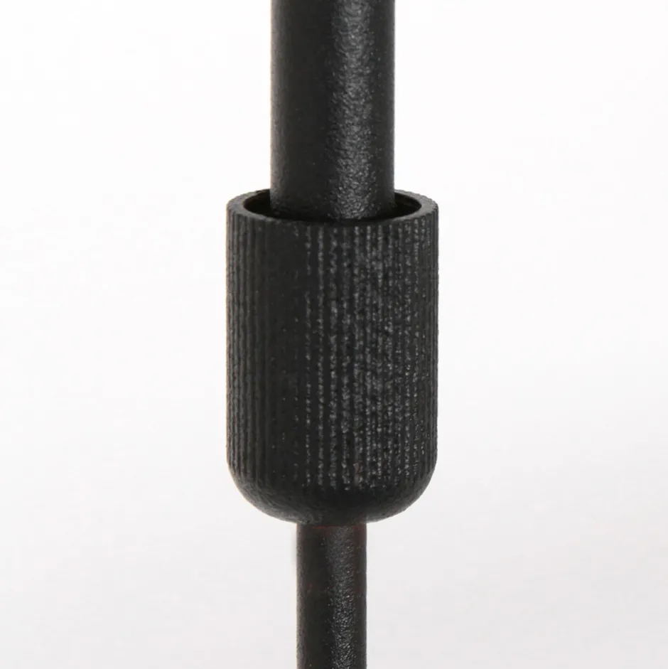 Steinhauer Pendelleuchte Schwarz Grau Metall Stoff 140 cm wohnlich< Hängelampen|Bürolampen