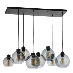 TK Lighting Pendelleuchte Schwarz Graphit 8xE27 Esstisch Lampe< Hängelampen|Esszimmer Lampen