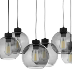 TK Lighting Pendelleuchte Schwarz Graphit 8xE27 Esstisch Lampe< Hängelampen|Esszimmer Lampen