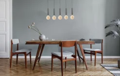 Hängelampen|Wohnzimmerlampen*Masterlight Pendelleuchte Schwarz Metall 5-flammig für E27 ESJA