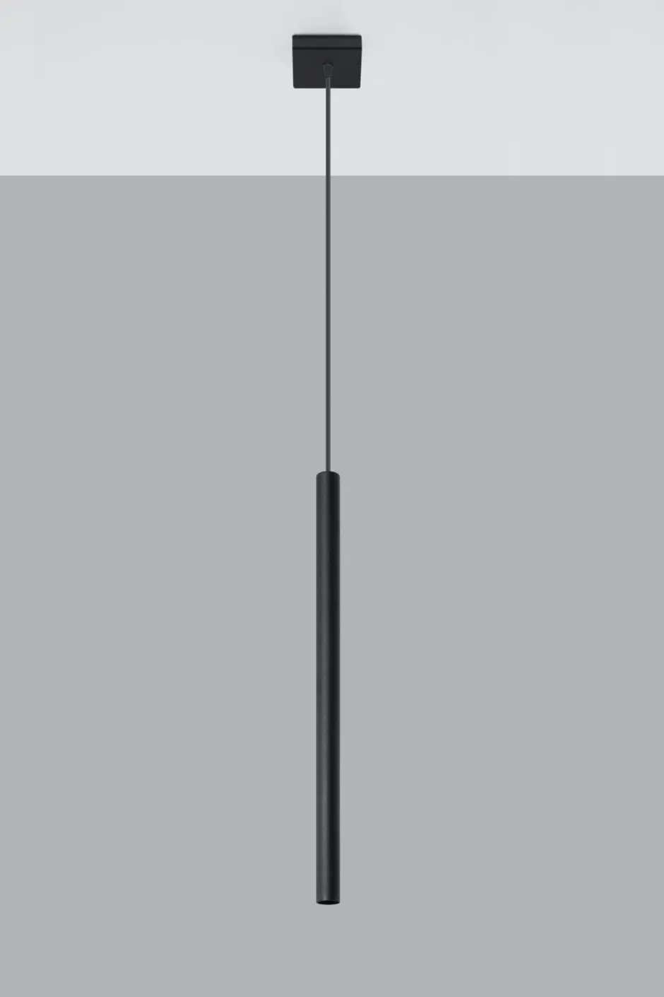 Sollux Pendelleuchte Schwarz Metall Ø2,5cm schmal G9 PETERA< Esszimmer Lampen|Moderne Lampen