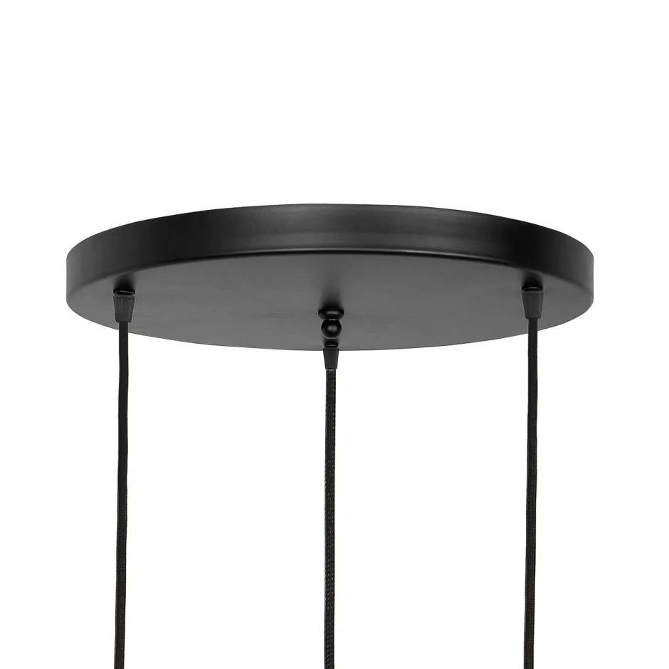 Giovanni Battista Pendelleuchte Schwarz Weiß 3-flammig E27 Ø 47,5 cm ADRIAN< Hängelampen|Lampen Aus Aller Welt