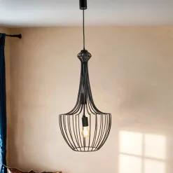 Hängelampen|Esszimmer Lampen*Nowodvorski Pendelleuchte Schwarz Wohnzimmer Lampe JULIUS