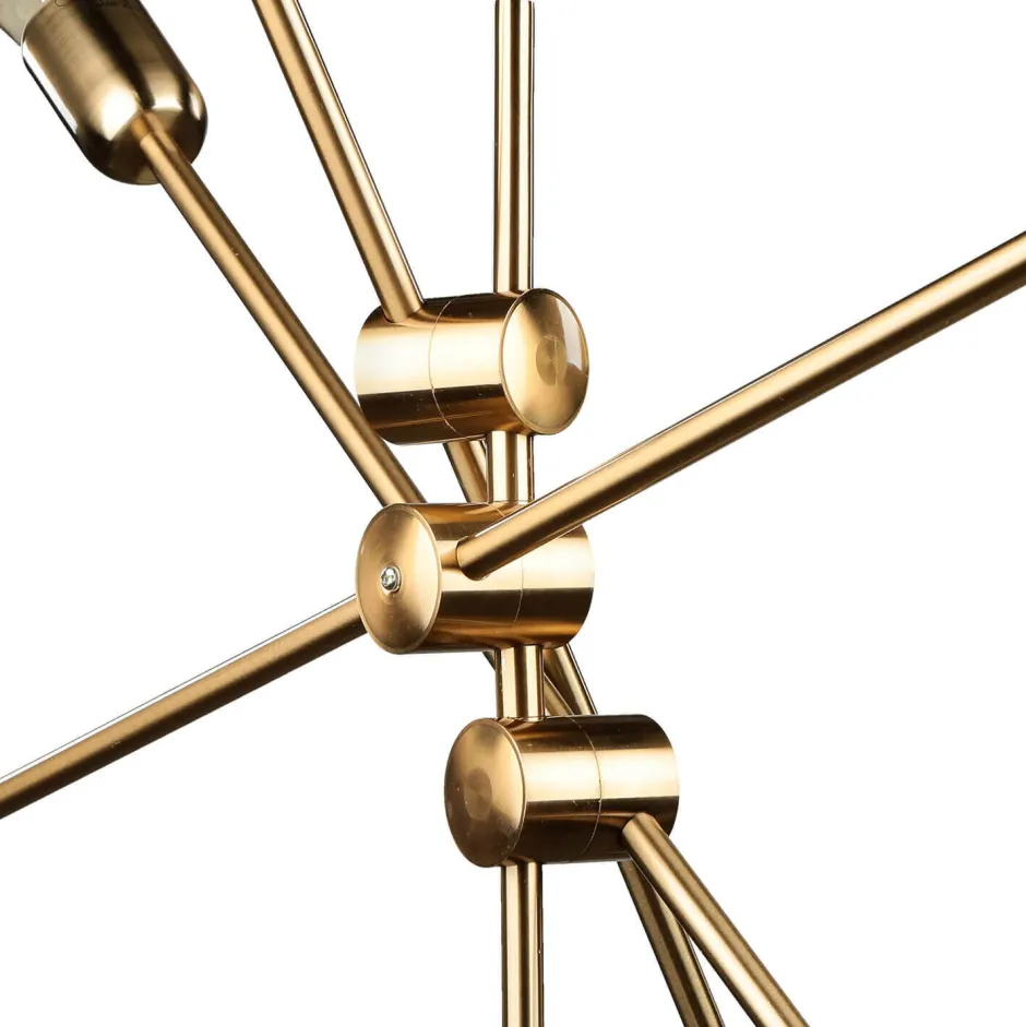 Retro Lampen|Esszimmer Lampen*Easylight Pendelleuchte Sputnik in Messing Retro verstellbar