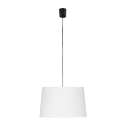 TK Lighting Pendelleuchte Stoff Ø 45 cm Weiß höhenverstellbar Modern< Hängelampen|Esszimmer Lampen