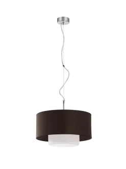 Moderne Lampen|Stofflampen*Jupiter Pendelleuchte Stoff Glas Ø35cm Esszimmer Lampe