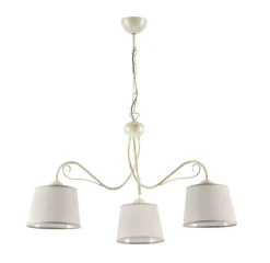 Stofflampen|Wohnzimmerlampen*Jupiter Pendelleuchte Stoff Schirm Ø80cm Esstisch LOCOLA