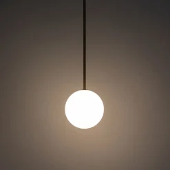 Glaslampen|Metall Lampen*Nowodvorski Pendelleuchte verstellbar Kugel G9 Ø 12 cm in Gold Weiß