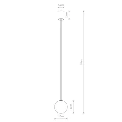 Glaslampen|Metall Lampen*Nowodvorski Pendelleuchte verstellbar Kugel G9 Ø 12 cm in Gold Weiß